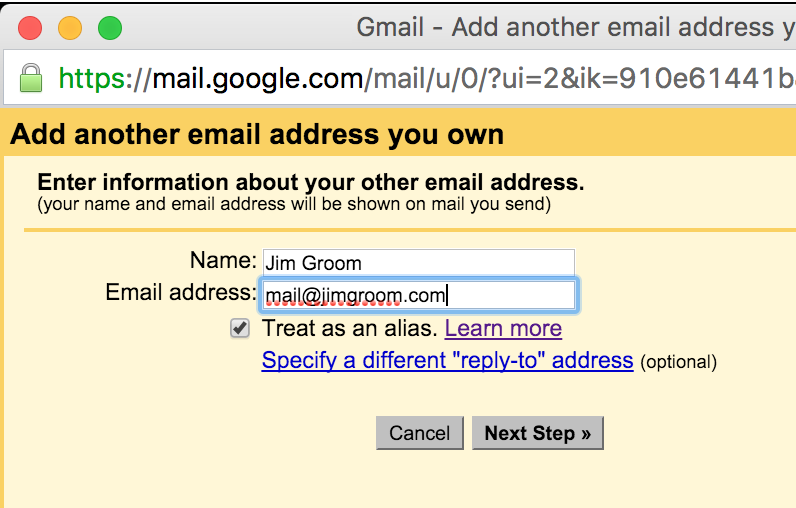 Gmail address